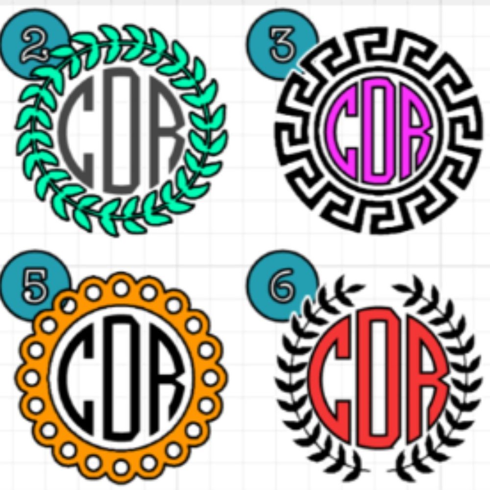 Monogram decals - Picture 3 of 5